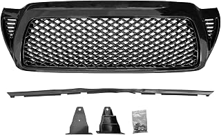 Glossy Black Front Bumper Grille For Toyota Tacoma 2005-2011