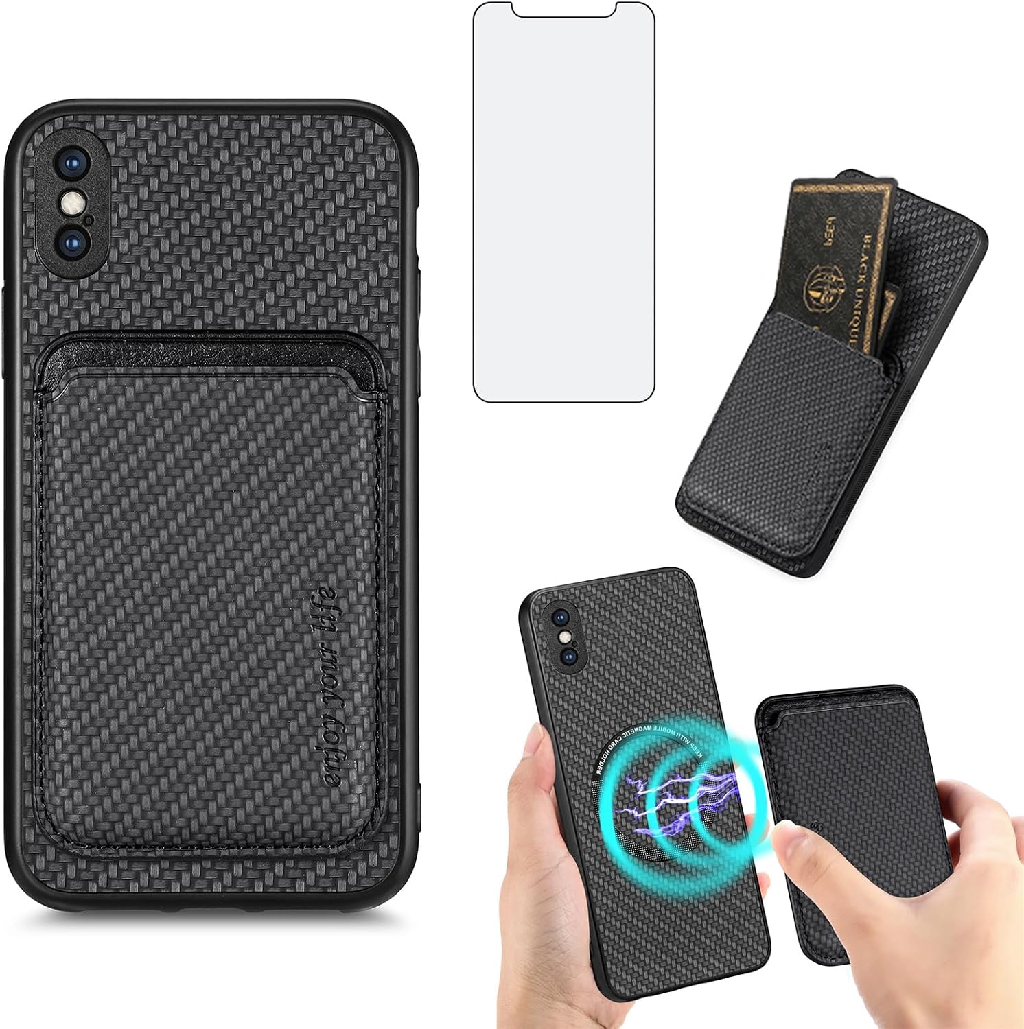 Asuwish Phone Case For Iphone Xs X 10 10S Wallet Photo Inspiration