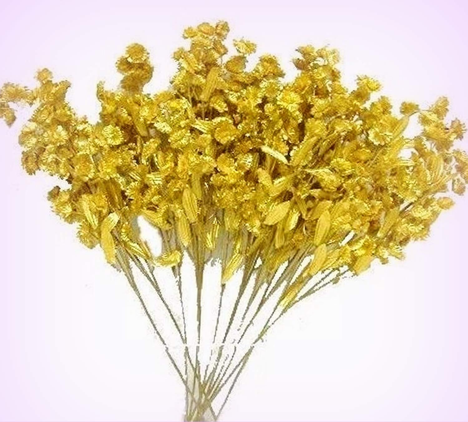 InnaWholesale Art Crafts New 12 Baby's Breath Spray Gold