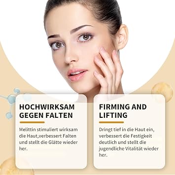 Bee Venom Anti-Wrinkle Cream Anti-Wrinkle Moisturiser for Face and Neck Bee Venom Wrinkle Removal Cream Firming Face Cream for All Skin Types