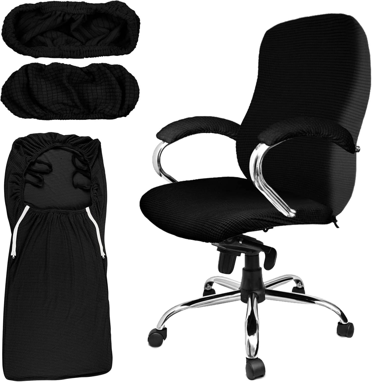 Tatuo 3 Pcs Computer Office Chair Cover Universal Rotating