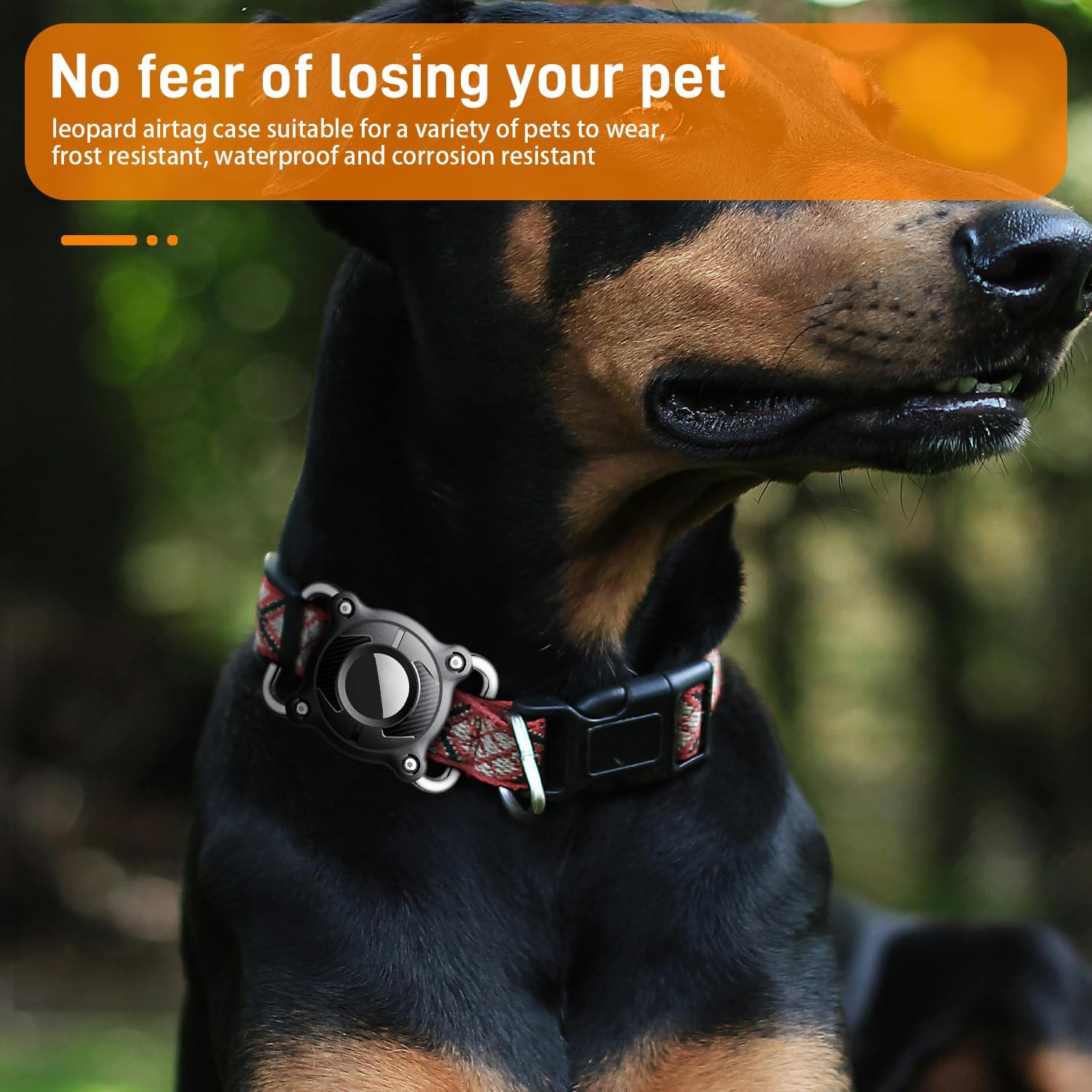 IPURLAR for Airtag | 4 Pack | Dog Airtag Holder|Waterproof-Airtag Dog Collar Holder with Removable Metal Loop,Light Weight fit Width1.2in/ Thick0.18in Airtag Collar Holder