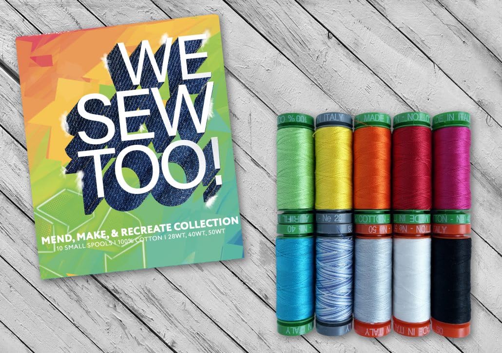 Aurifil fil 100% coton couture patchwork et travaux manuels kit 10 bobines