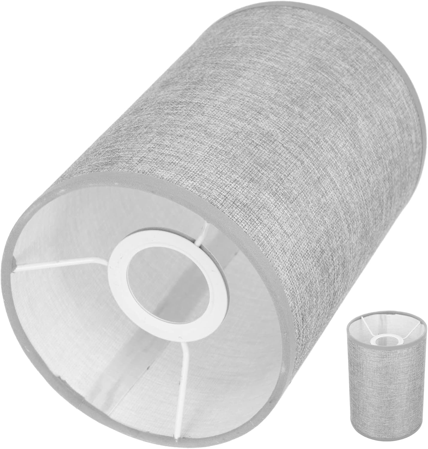 LIOOBO Burlap Lampshade Cylinder Fabric Lamp Shade Decorative Bulb ...