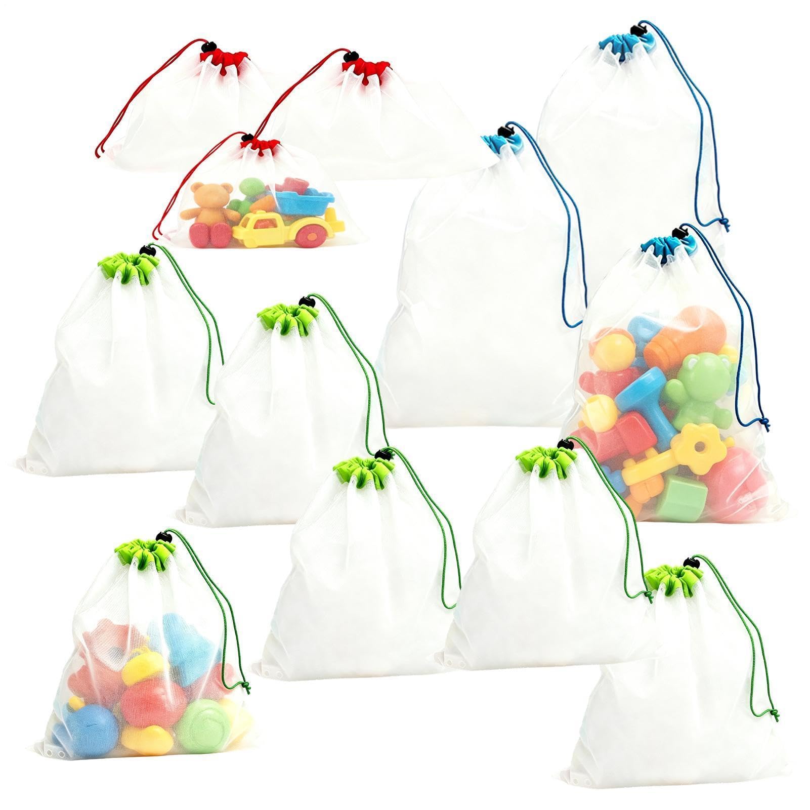 Bolsas de malla para piscina y playa, sacos transpirables para viaje y juguetes