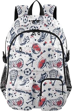 Kids Backpack Sport Equipment and Shoes Travel Laptop Backpack School Bookbag for Boys and Girls