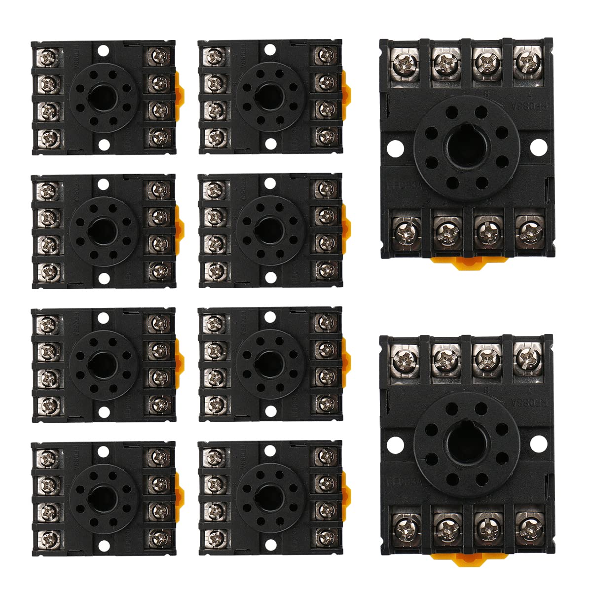 Baomain 8 Pin Power Timer Relay Socket Base Holder PF083A for JTX-2C,MP2P-I,DH48S,AH3-2,AH3-3 (20)