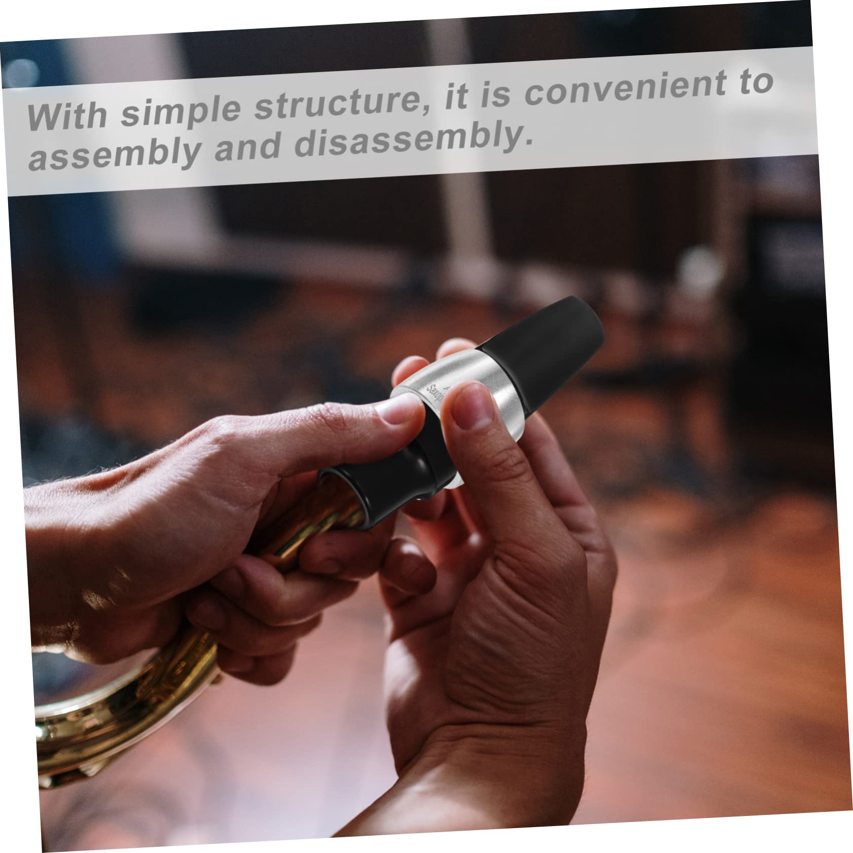 ULDIGI Alto Saxophone Clip Metal Fastener for Enhanced Tone Clarity Easy Installation Accessory for Saxophone Players Professional Mouthpiece Replacement