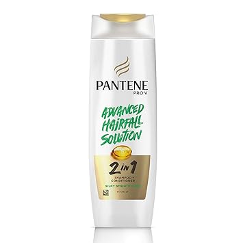 Pantene Advanced Hairfall Solution, 2in1 Anti-Hairfall Silky Smooth Shampoo & Conditioner for Women, 180ML