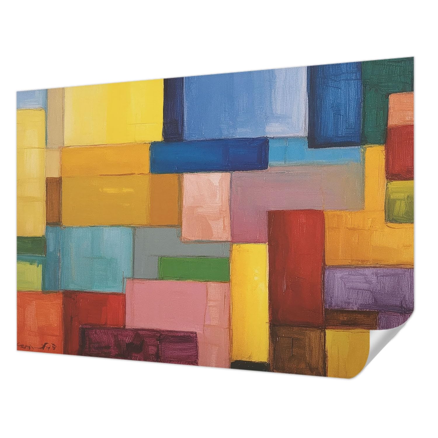 Papier peint adhésif résistant aux taches 208x146 cm pour une décoration murale durable