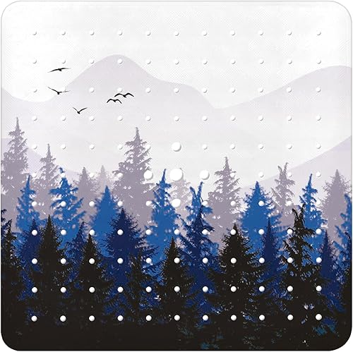 Miniatura 41 de Tapete para bañera antideslizante, Shark, tapete extra largo para bañera y piso de ducha con ventosas y agujeros de drenaje para adultos, niños y