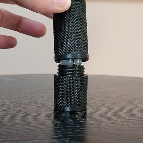 Vista 72 de Znet3D Eye Drop Vial Holder & Travel Carry Case - Securely Holds Three (3) Single-Use Vials - Screw-On Lid, Knurled Pattern - Keep Vials Safe & Silk