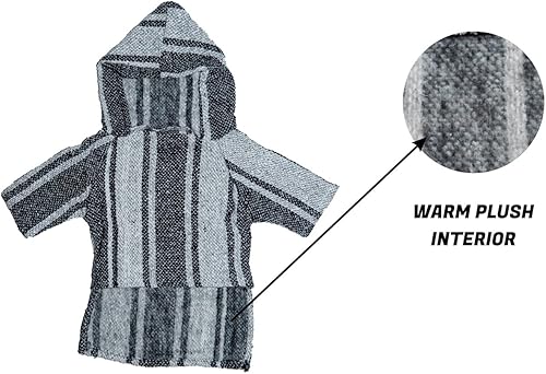 Miniatura 6 de Poncho mexicano con capucha para perro, manta de poncho para perros, disfraz de cachorro, pijama de chihuahua, ropa de perro pequeño, mediano a