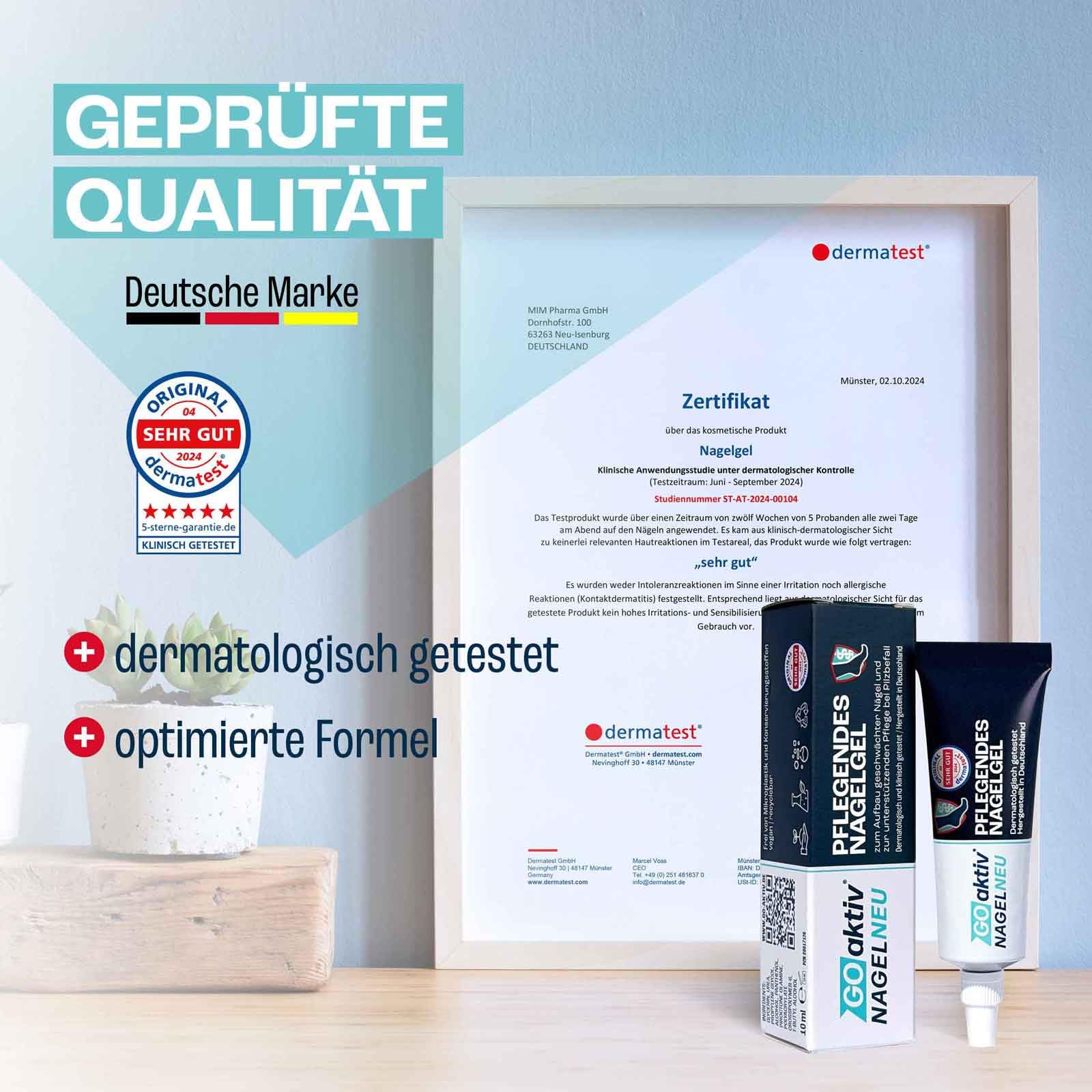 GOaktiv® NAGELNEU 3x 10ml | Nail Care | Pflegendes Nagelgel