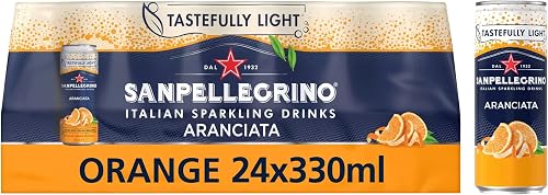 San Pellegrino Orange Sparkling Drink 330 ml (Pack of 24)