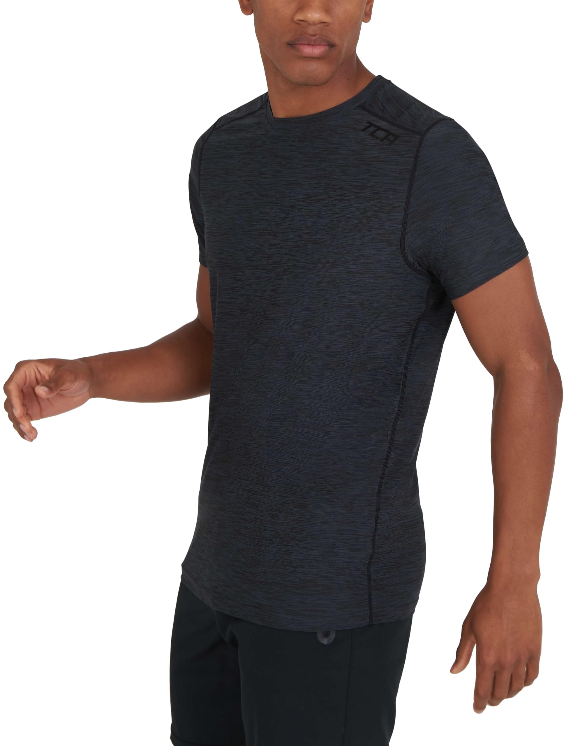 TCA Galaxy Sport Tshirts für Herren Fitness - Kurzarm Fitness Lauf Tshirts - Sport Shirt für Männer - Fitness Sport Herren T-Shirt - Herren Sport Tshirt
