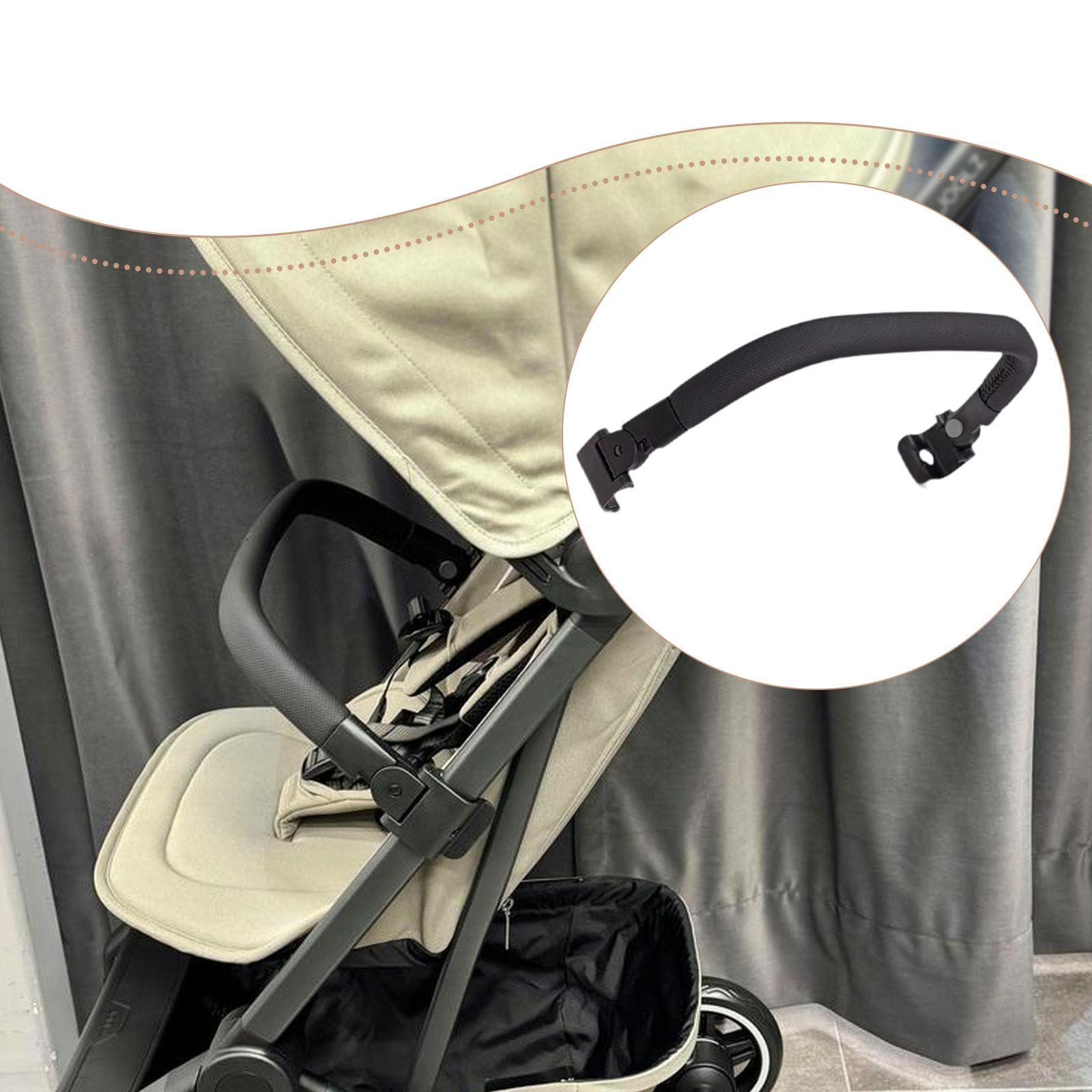 Strollers Armrest con Pasamanos Plegable Empuñadura Ergonómica Instalación Rápida Accesorio Profesional Materiales Seleccionados Adecuado para Paseo Y, Negro