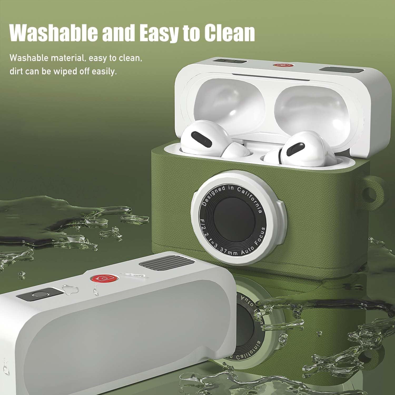 حافظة حماية من ايفكاسوي لسماعات ايربودز برو 3، جراب مصنوع من ا... - view 4