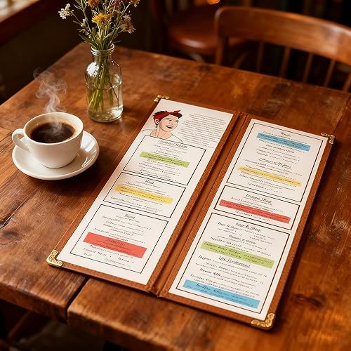 Miniatura 182 de Goodsmart - Fundas para menú de restaurante, paquete de 25 unidades, color negro, 2 vistas, soportes para menú de carga superior, cubiertas