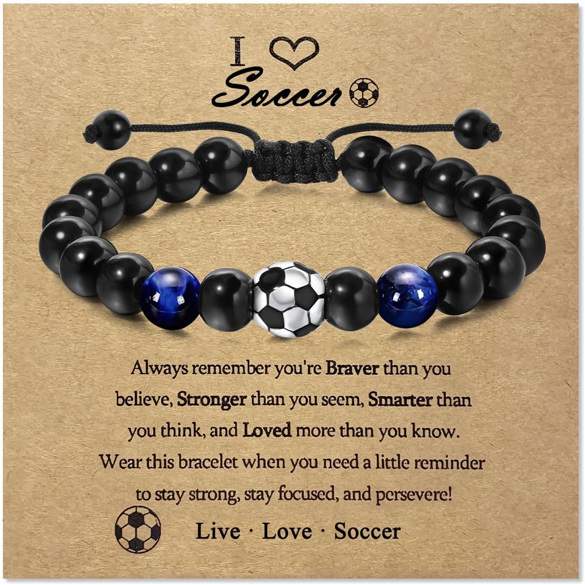 Soccer Basketball Football Baseball Gifts for Boys, Cross Beaded Bracelet Gifts for Teen Boys Men, Birthday Christmas Back to School Gifts for Boys Him Ball Players Team Lovers Fan Friend