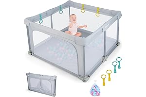 INFANS Baby Playard with Safe Playard Gate