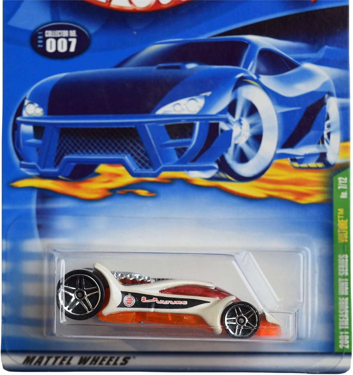 Hot Wheels 2001 Treasure Hunt Series [white/orange] Vulture #7/12