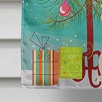 Vista 1103 de Caroline's Treasures BB4243GF Bandera de jardín con texto en inglés «Merry Christmas» con texto en inglés «Merry Christmas», bandera decorativa
