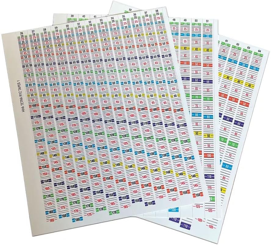HHA Replacement Sight Tapes for NYTRX, NYTRX PRO, RYZ and Long Distance Tetra Archery Bow Sight Tape