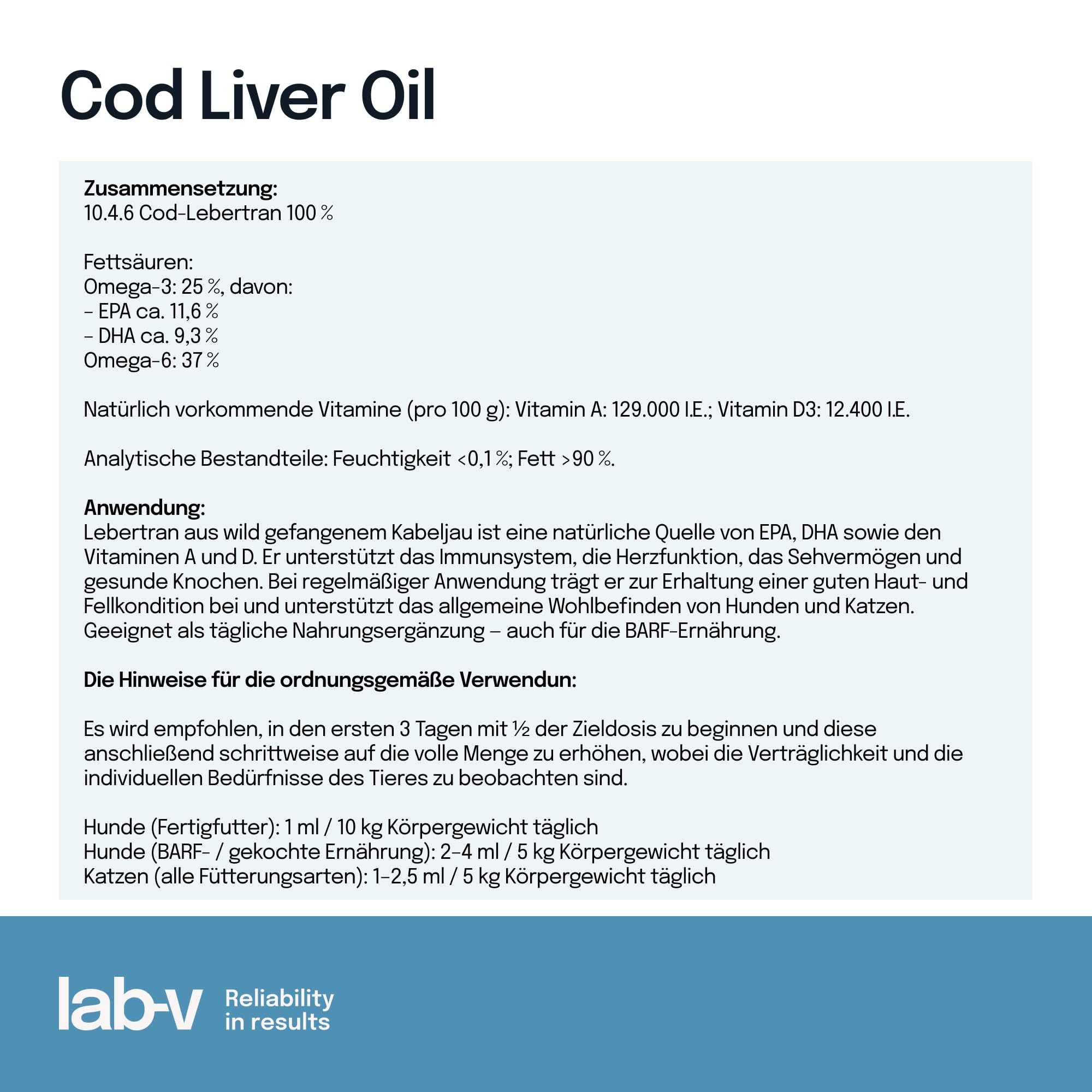 Lab-v Barf-Zusatzset für Katzen – Komplettpaket mit 9 Ergänzungen: Taurin, Algen, Calcium, Öl, Hämoglobin, Salz u. v. m. – Ergänzungsfuttermittel für Barf-Fütterung