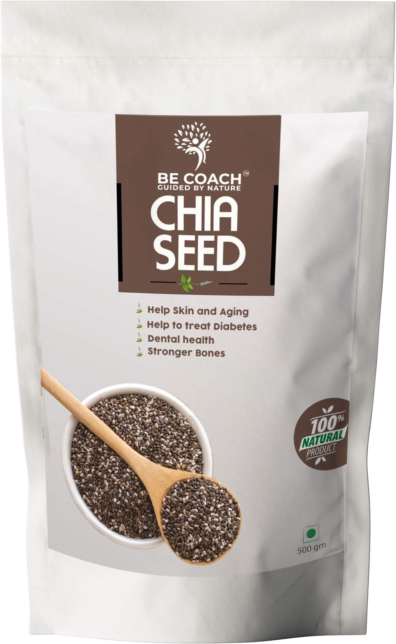 BE Coach Premium Chia Seeds 500 gm