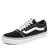 Men's Ward Sneaker, Suede Canvas Black White, 8.5 UK