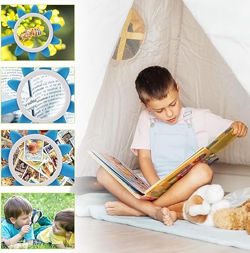 Miniatura 6 de Rongon Kids Magnifying Glasses 10X Children Reading Magnifiers Outdoor Exploration Tools for Kids Childs to Read, Exploring Nature, Inquiring Science