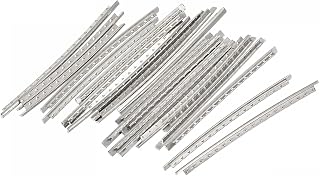 sourcing map Electric Guitar Fret Wire Guitar Fretboard 22 Fret 2.4mm Silver Tone for Guitar Fingerboard Replacement, Pack of 44