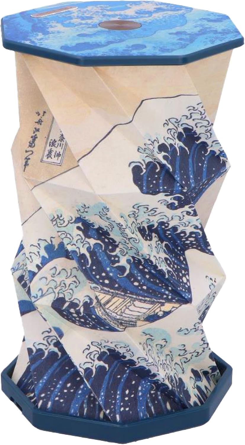 Nemesis Now The Great Wave Off Kanagawa Foldable Lamp, Portable LED, Battery Powered, 19 x 13 x 2.5 cm