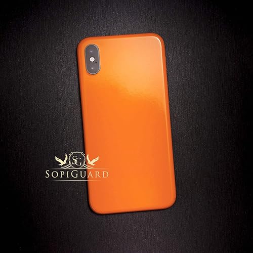 Miniatura 2 de SopiGuard Skin for DJI Mavic Air 2s - Juego completo de calcomanías de vinilo de precisión + controlador + 3 fundas de batería (naranja brillante)