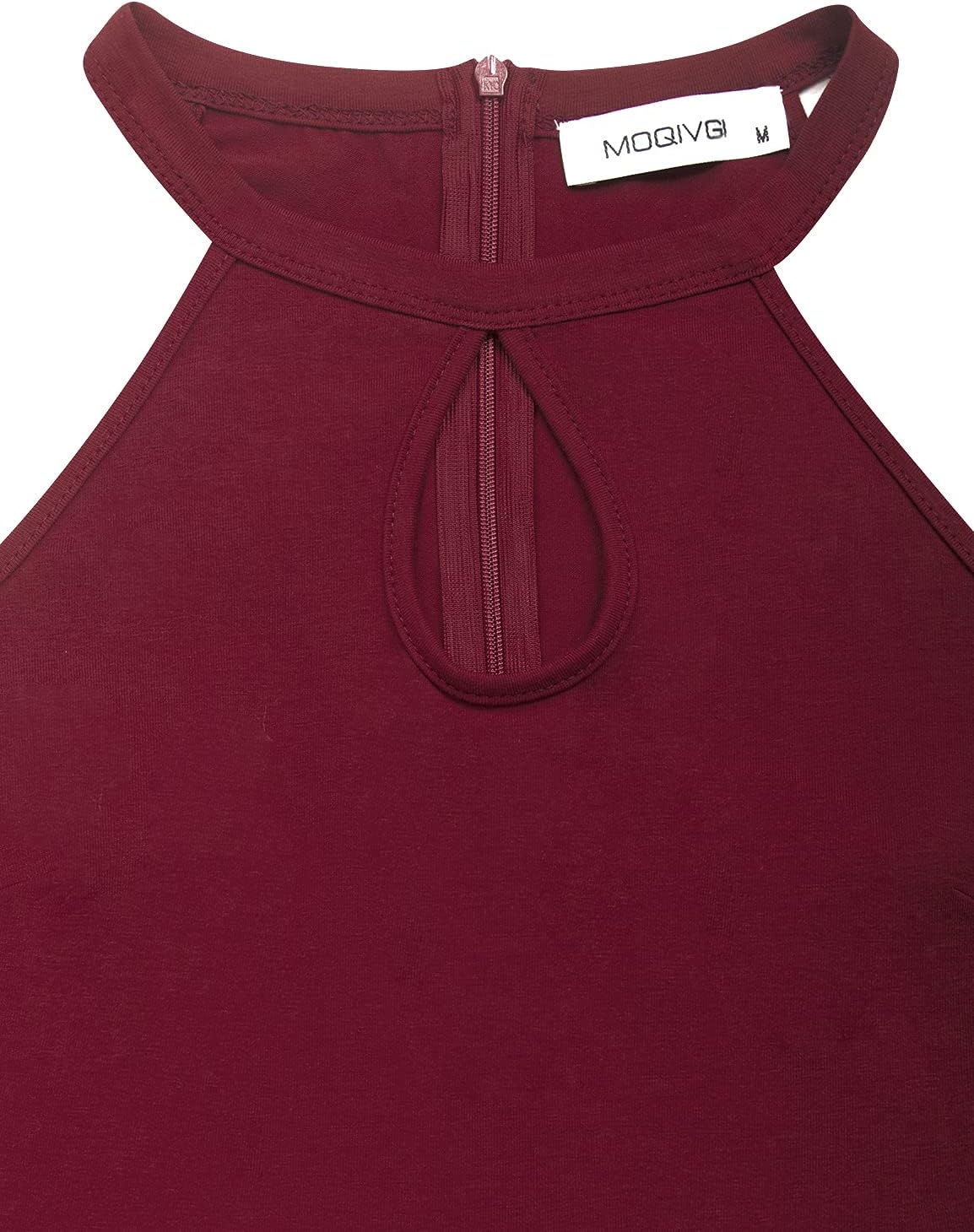 MOQIVGI Womens Halter Neck Floral Casual Summer Dresses Party Sexy Flowy Sundresses - Image 4