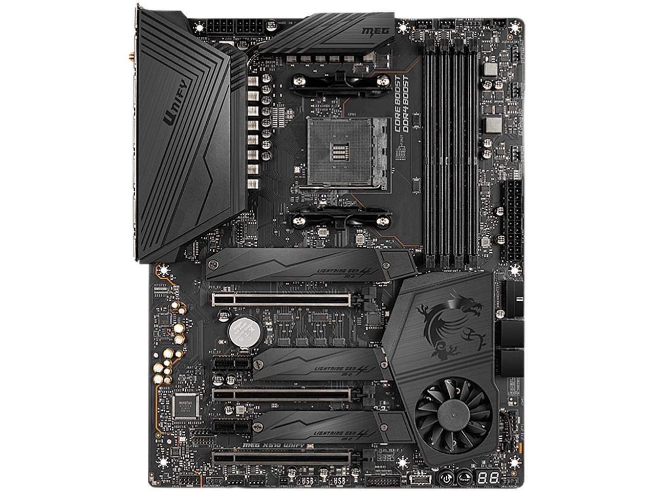 MSI Meg X570 Unify Motherboard - AMD AM4, DDR4, PCIe 4.0, SATA 6GB