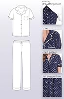 Vista 5 de PajamaGram Womens Pajamas - PJ For Women Set, Short Sleeve, 100% Cotton