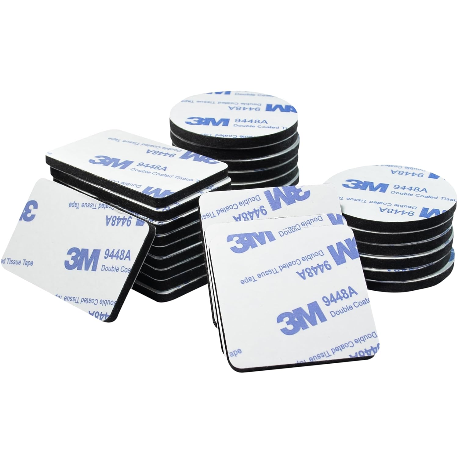 Double Sided Tape 60 Pcs Versatile Double Sided Adhesive Foam Mounting Tape Solution for Walls Crafts Home Office