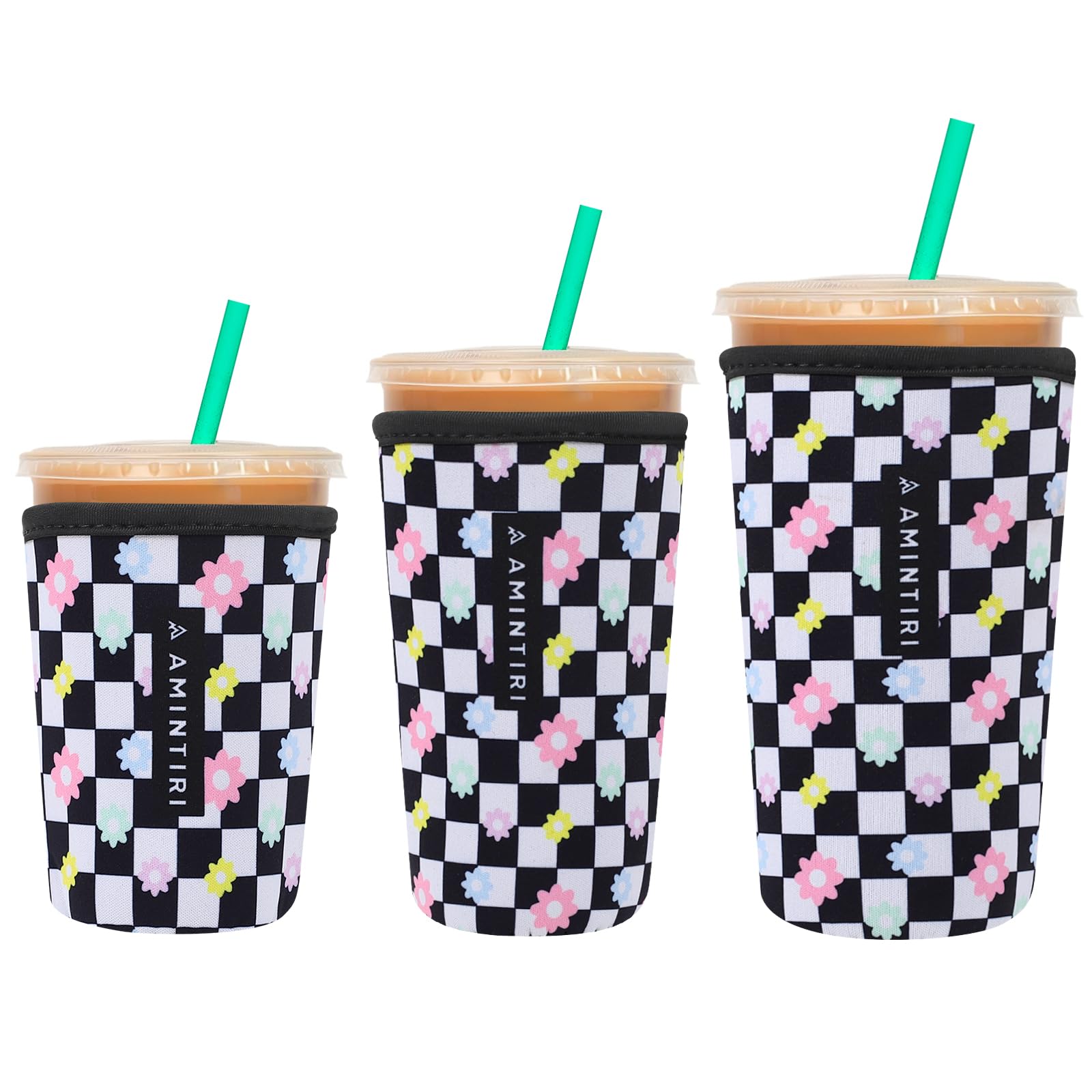 Reusable Insulator Neoprene Sleeve for Iced Coffee &amp; Cold Soda