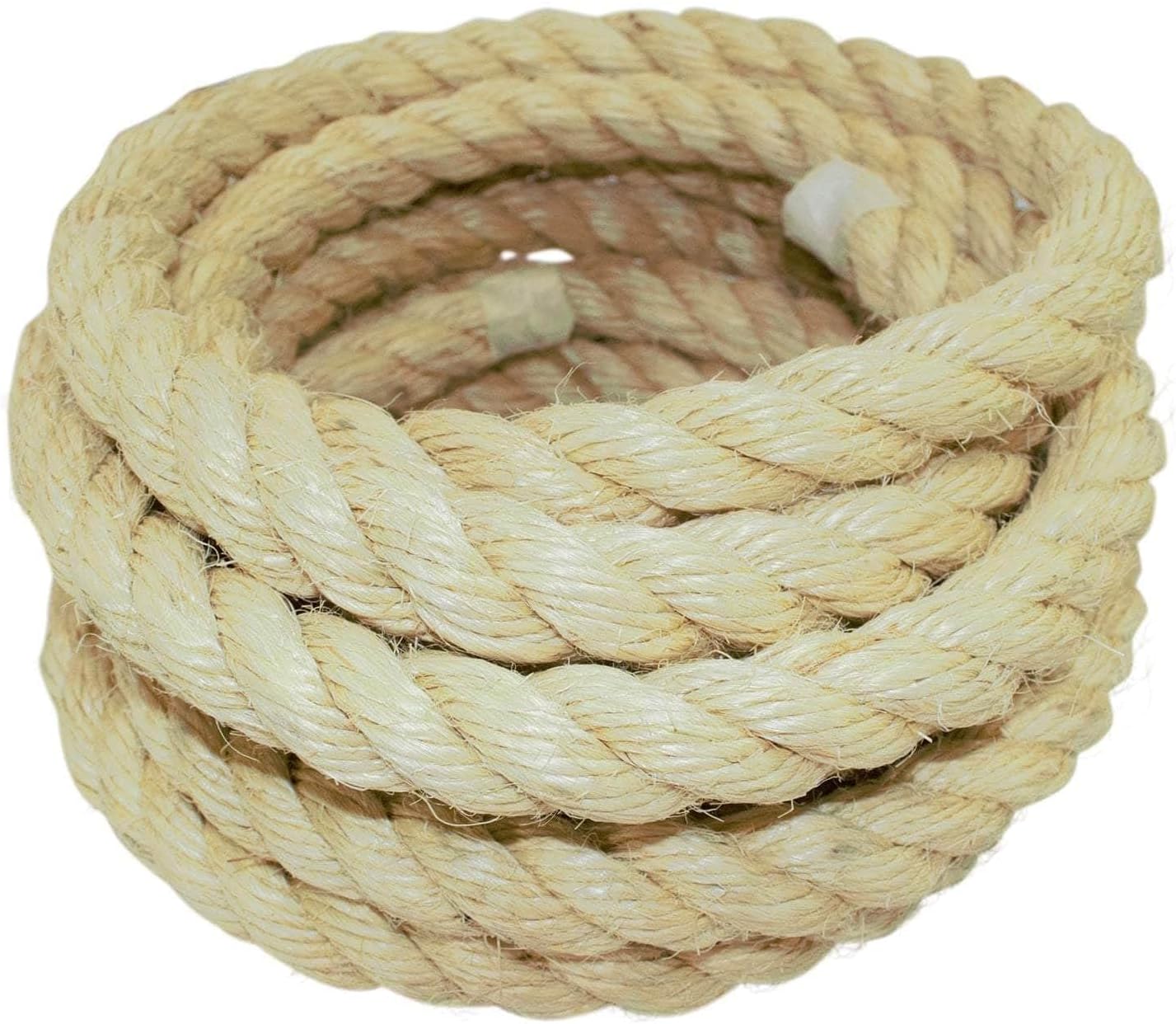 SGT KNOTS Twisted Sisal Rope Muti Purpose Durable - Sisal Twine Natural Rope and Thick Twine for Crafts, DIY, Gardening, Decor, Indoor, Outdoor Use - Sisal Rope in Multiple Lengths