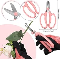 Vista 3 de WILLBOND Kit de arreglos florales, herramienta para quitar espinas de rosas de San Valentín, tijeras de podar de jardín, tijeras para quitar espinas
