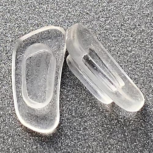 Miniatura 2 de 4 pares de almohadillas de repuesto para la nariz, protectores de silicona para gafas y lentes de sol, rectángulo negro