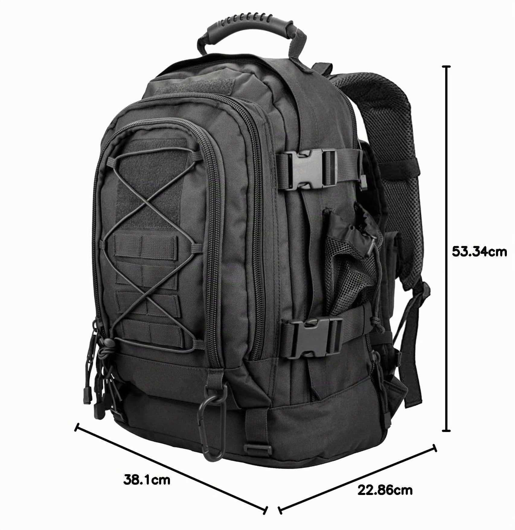 Miramrax - Mochila táctica militar del ejército, mochila de asalto para hombre, mochila de supervivencia, bolsa de 3 días para senderismo