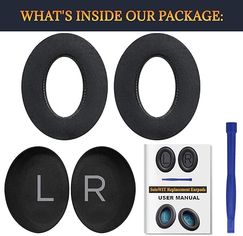 Miniatura 8 de SOULWIT Almohadillas de gel de enfriamiento de repuesto para Bose QuietComfort 45 (QC45)QuietComfort SE (QC SE)Nuevos auriculares inalámbricos Quiet