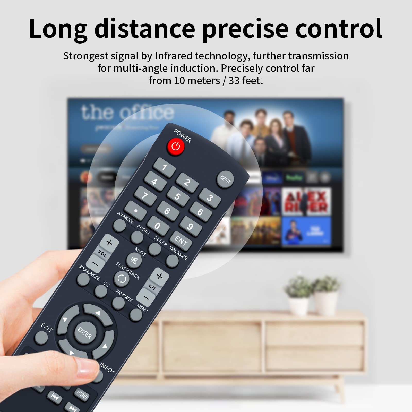 LC-RC1-14 Remote Control Replacement For Sharp TVs - Compatible With Multiple LC Series Models