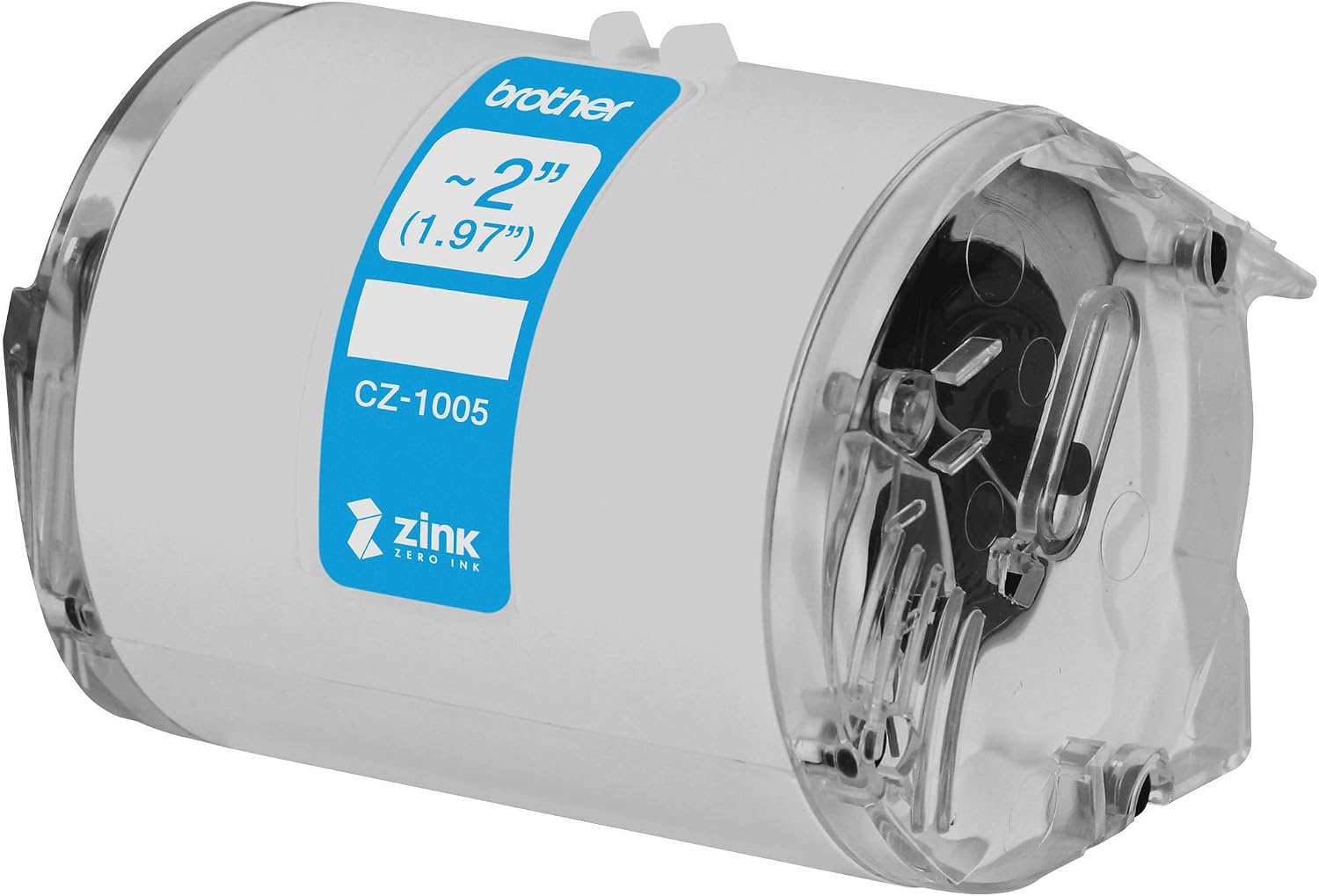 Brother Genuine CZ-1005 Continuous Length ~ 2 (1.97”) 50 mm Wide x 16.4 ft. (5 m) Long Label roll Featuring Zink Zero Ink Technology
