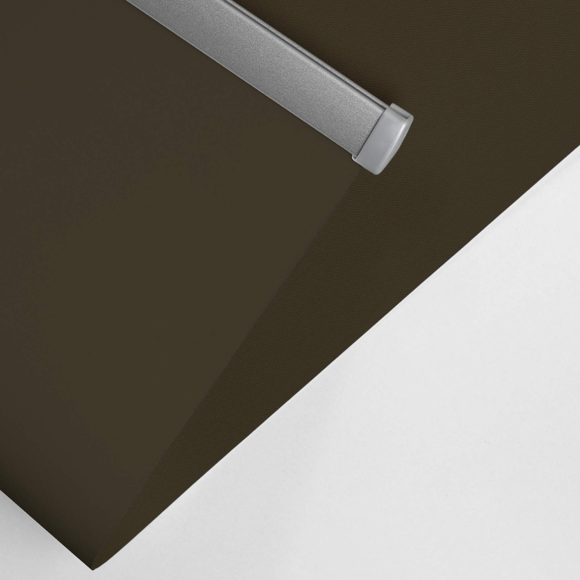 Rollmaxxx standardowa roleta zaciemniająca, roleta z cięgnem bocznym z łańcuszkiem światło dzienne, ochrona przed wzrokiem (80 x 230 cm, brązowa)