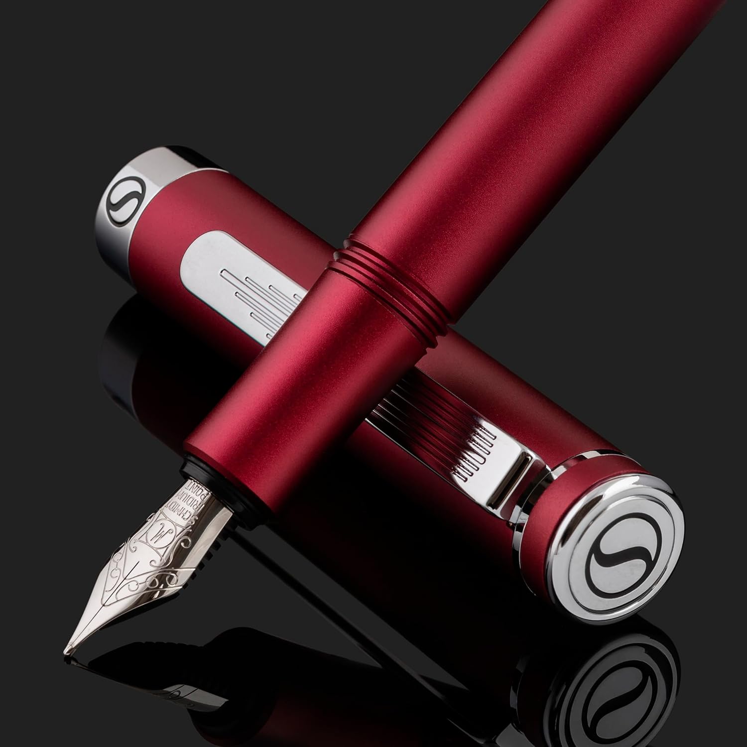 Scriveiner Luxury EDC Fountain Pen (Medium), Stunning Matt