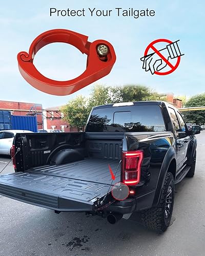 Miniatura 4 de Cerradura antirrobo para puerta trasera para Ford Serie F F150 F250 F350 2015-2023, dispositivo de bloqueo de seguridad mejorado para puerta trasera